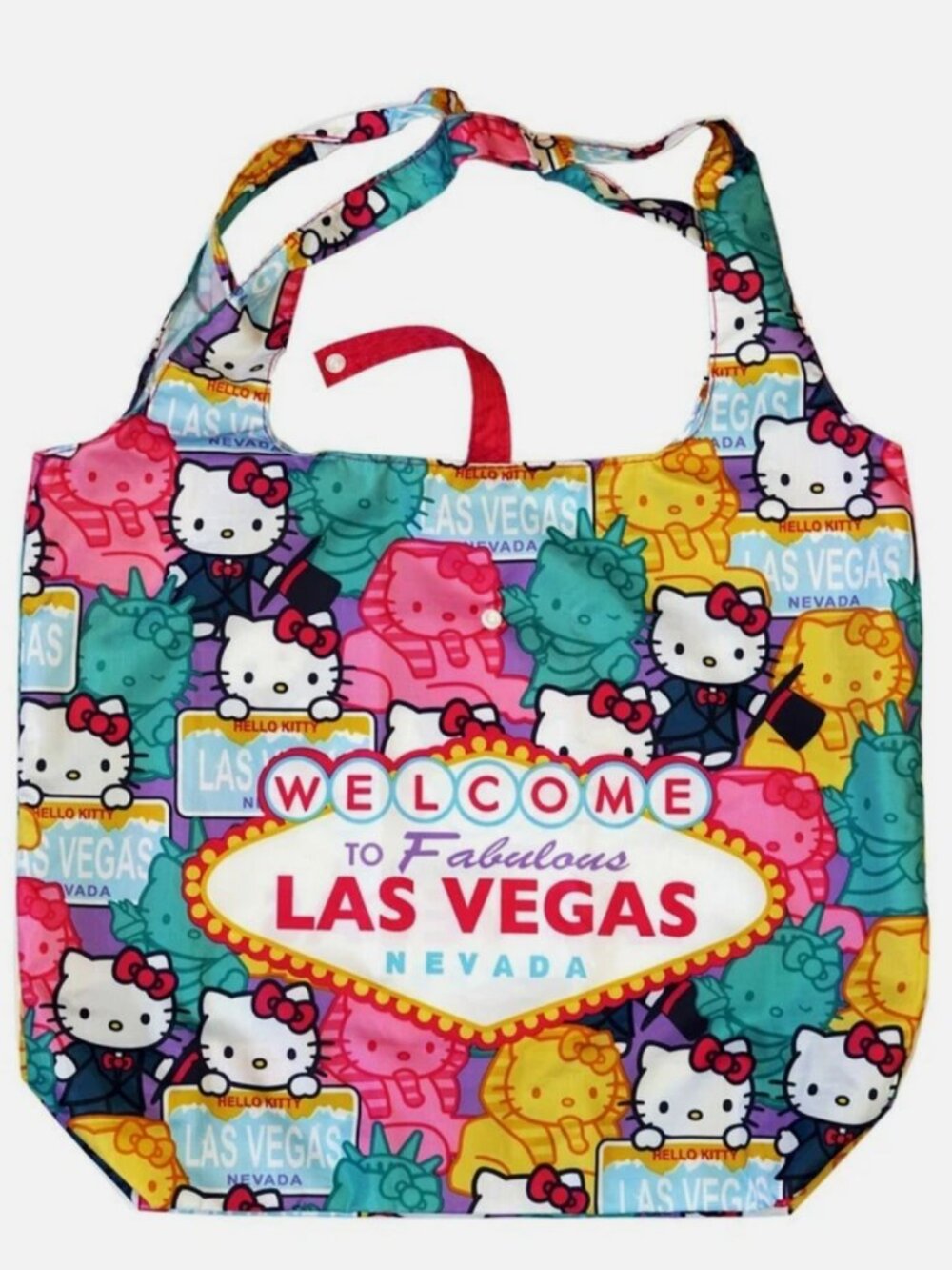 NWT Hello Kitty Sanrio Las Vegas Reusable Foldable Shopping Tote